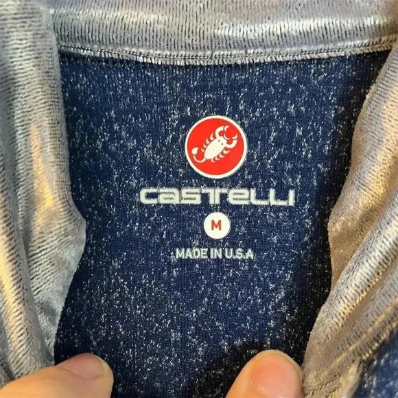 Castelli Men's Silver Long Sleeve Cycling Jersey Size M Lightweight - Picture 5 of 10
